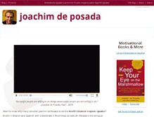 Tablet Screenshot of joachimdeposada.com